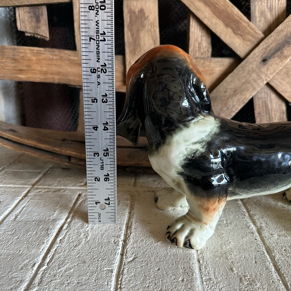 1950's Goebel W. Germany Basset Hound Or Beagle 11" long (50) - Picture 4 of 6